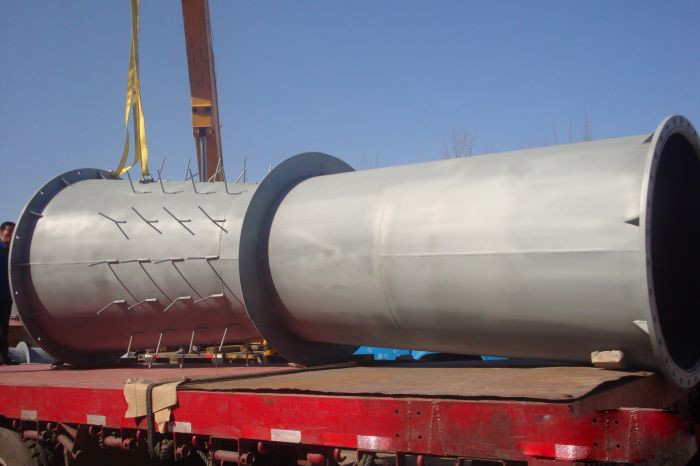 甘泉集團水利設施管道噴鋅